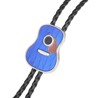 Creative Bolo Tie with Guitar Shape Pendant - Image 5