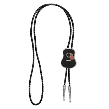 Creative Bolo Tie with Guitar Shape Pendant - Image 10