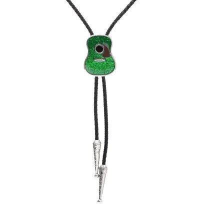 Creative Bolo Tie with Guitar Shape Pendant - Image 6