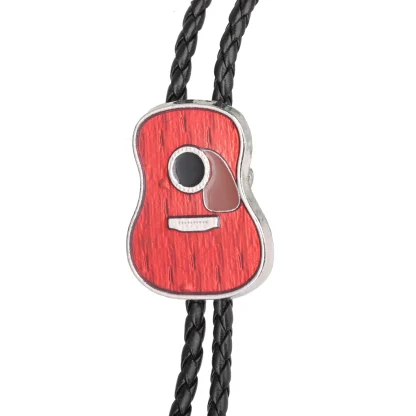 Creative Bolo Tie with Guitar Shape Pendant - Image 7