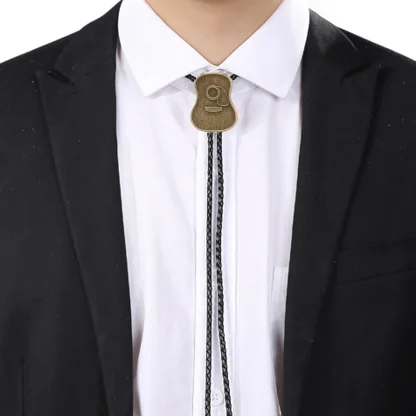 Creative Bolo Tie with Guitar Shape Pendant - Image 14