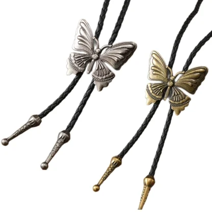 Casual Butterfly Pendant Western Tie - Image 7