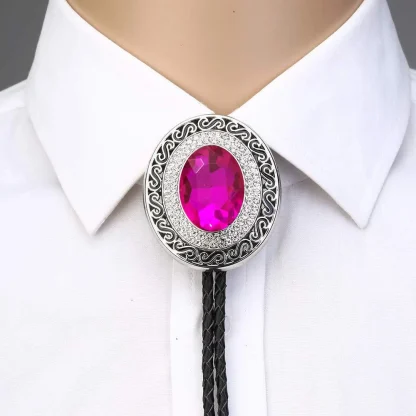 Gemstone-like Bolo Tie with Luxury Finish - Image 3