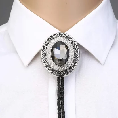 Gemstone-like Bolo Tie with Luxury Finish - Image 8