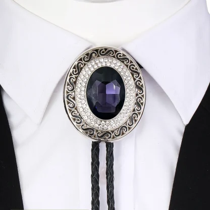 Gemstone-like Bolo Tie with Luxury Finish - Image 13