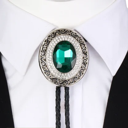 Gemstone-like Bolo Tie with Luxury Finish - Image 12