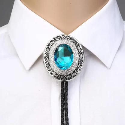 Gemstone-like Bolo Tie with Luxury Finish - Image 4