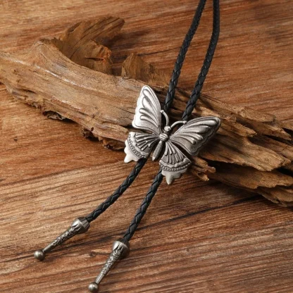 Casual Butterfly Pendant Western Tie - Image 9